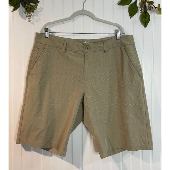 Hang Ten Mens Beige Plaid Shorts With Pocket Detail Size 38 - Picture 1 of 14